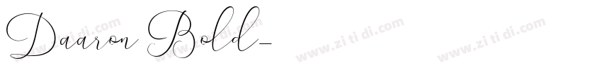 Daaron Bold字体转换